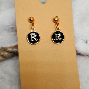 ‼️B2G1 R Initial Earrings, New
